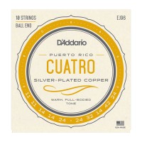 D'ADDARIO EJ96 PUERTO RICO CUATRO SILVER PLATED COPPER