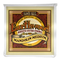 Photo ERNIE BALL FOLK 2065 EARTHWOOD MANDOLINE MEDIUM LOOP END 80/20 BRONZE