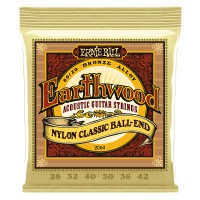 Ernie Ball Folk 2069 Earthwood Nylon Classic Ball-End 80/20 Bronze