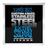 Photo ERNIE BALL ELECTRIC 2249 STAINLESS STEEL EXTRA SLINKY 8/38