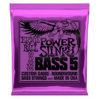 ERNIE BALL BASS SLINKY NICKEL WOUND 5 CORDES