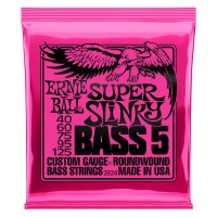 ERNIE BALL BASS SLINKY NICKEL WOUND 5 CORDES