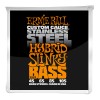 Photo ERNIE BALL BASS 2843 STAINLESS STEEL HYBRID SLINKY 45/105