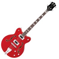 Photo GRETSCH GUITARS G5442BDC SHORT SCALE TRANSPARENT RED