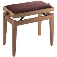 Photo STAGG PB39 MPM VBR - BANQUETTE PIANO ERABLE MAT + VELOUR BRUN