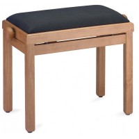 Photo STAGG PB39 MPM VBK - BANQUETTE PIANO ERABLE MAT + VELOUR NOIR