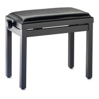 STAGG PB39 BKM SBK - BANQUETTE PIANO NOIR MAT + SKAI NOIR