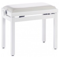 STAGG PB39 WHM SWH - BANQUETTE PIANO BLANC MAT + SKAI BLANC