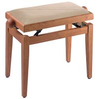 Photo STAGG PB39 MPM VBE - BANQUETTE PIANO ERABLE MAT + VELOUR BEIGE