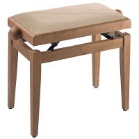Photo STAGG PB39 MPLM VBE - BANQUETTE PIANO ERABLE CLAIR + VELOUR BEIGE