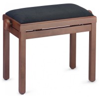 Photo STAGG PB39 MHM VBK - BANQUETTE PIANO ACAJOU MAT + VELOUR NOIR