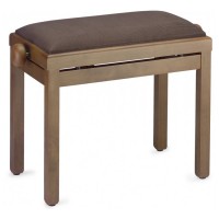 STAGG PB39 WNM VBR - BANQUETTE PIANO NOYER MAT + VELOUR BRUN