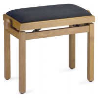 STAGG PB39 NATM VBK - BANQUETTE PIANO NATUREL MAT + VELOUR NOIR