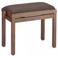 STAGG PB39 WNLM VBR - BANQUETTE PIANO NOYER CLAIR MAT + VELOUR BRUN