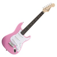 Photo SQUIER MINI STRATOCASTER PINK ROSEWOOD