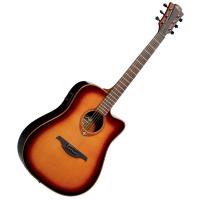 Photo LAG T100DCE TRAMONTANE DREADNOUGHT CUTAWAY ELECTRO BROWN SHADOW