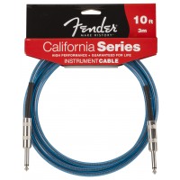 Photo FENDER CABLE CALIFORNIA LAKE PLACID BLUE JACK/JACK - 3M