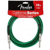 Photo FENDER CABLE CALIFORNIA SURF GREEN JACK/JACK - 4.5M