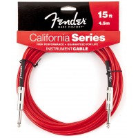 Photo FENDER CABLE CALIFORNIA CANDY APPLE RED JACK/JACK - 4.5M