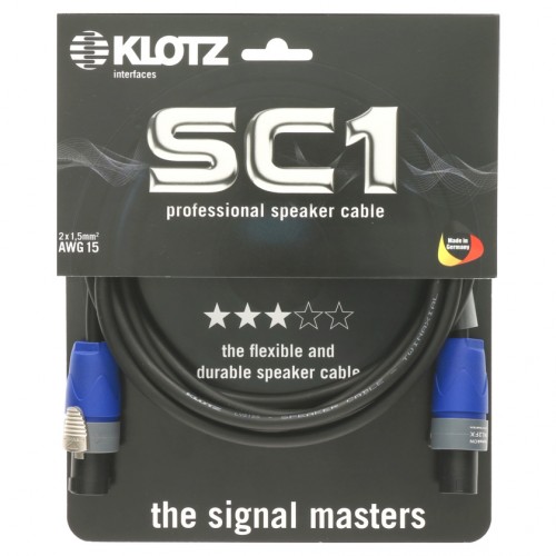 KLOTZ SC1-03SW CABLE HP SPEAKON/SPEAKON - 3M