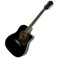 EPIPHONE AJ-220SCE SOLID TOP EBONY