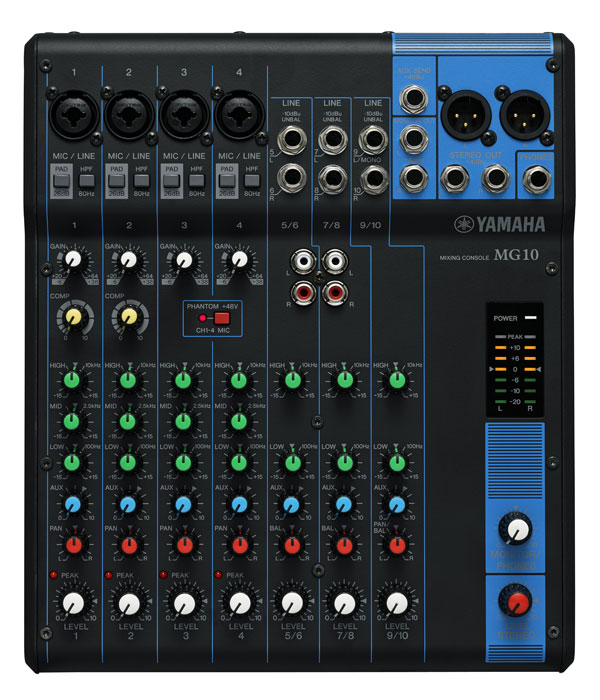 table de mixage yamaha mg10