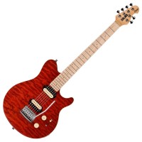 Photo STERLING BY MUSIC MAN SUB AXIS 3 TRANSLUCENT RED