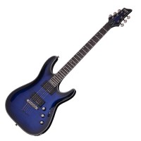 Photo SCHECTER BLACKJACK SLS C-1 A SEE THRU BLUE BURST
