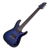 Photo SCHECTER BLACKJACK SLS C-7 A SEE THRU BLUE BURST