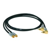 Photo KLOTZ ALPA009 CABLE 2 RCA/2 RCA COUDÉ - 90CM