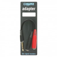 KLOTZ AYS-1 ADAPTATEUR JACK SYM /2 JACK FEMELLE