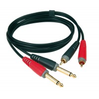 Photo KLOTZ AT-CJ0100 CABLE 2 RCA /2 JACK - 1M
