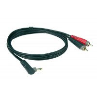 Photo KLOTZ AY7-A0300 CABLE MINI-JACK STÉRÉO COUDÉ/2 RCA - 3M