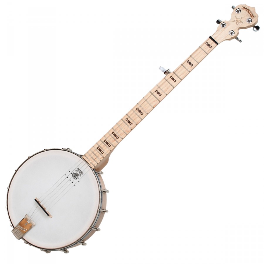 71 cm banjoe à résonateur et 5ème accordeur à engrenage règle – MB803 kit de démarrage avec accordeur Mulucky Banjo à 5 cordes clé mini banjo de voyage avec tête Remo sangle médiators