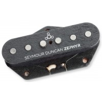Photo SEYMOUR DUNCAN ZEPHYR SILVER TELE BRIDGE BLACK - ZTL-1B