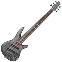 Photo IBANEZ SRFF806-BKS "FANNED" - BLACK STAINED 6 CORDES