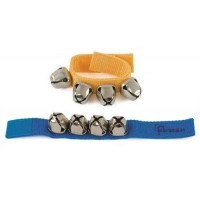 FUZEAU 1 PAIRE DE BRACELETS 4 GRELOTS BLEU ET JAUNE