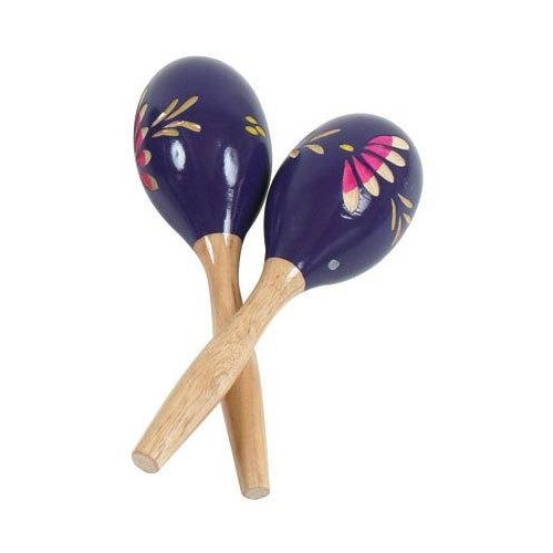 fuzeau maracas violettes 20 cm sous blister