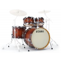 Photo TAMA VP52KRS-ABR - SILVERSTAR CUSTOM 5PC ANTIQUE BROWN BURST