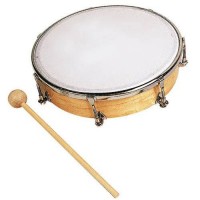 FUZEAU TAMBOURIN PEAU SYNTHETIQUE 20 CM