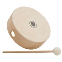 Photo FUZEAU TAMBOURIN BOIS 18 CM + MAILLOCHE