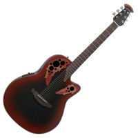 Photo OVATION CE44-RRB CELEBRITY ELITE REVERSED RED BURST