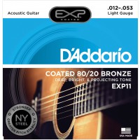 Photo D'ADDARIO EXP11 COATED 80/20 BRONZE LIGHT 12/53