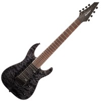 Photo JACKSON JS32-8Q DINKY ARCH TOP TRANSPARENT BLACK