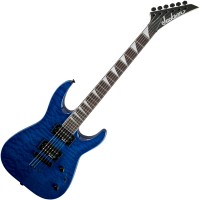 Photo JACKSON JS32TQ DINKY ARCH TOP TRANSPARENT BLUE