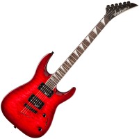 Photo JACKSON JS32TQ DINKY ARCH TOP TRANSPARENT RED