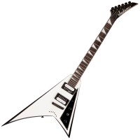 Photo JACKSON JS32T RHOADS WHITE WITH BLACK BEVELS