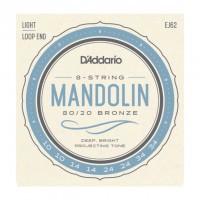D'ADDARIO EJ62 MANDOLIN 80/20 BRONZE 10/34 LIGHT 