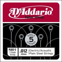 Photo D'ADDARIO 5 CORDES ACIER PLEIN 012