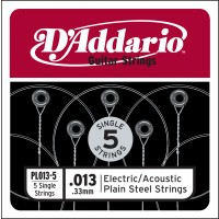 Photo D'ADDARIO 5 CORDES ACIER PLEIN 013